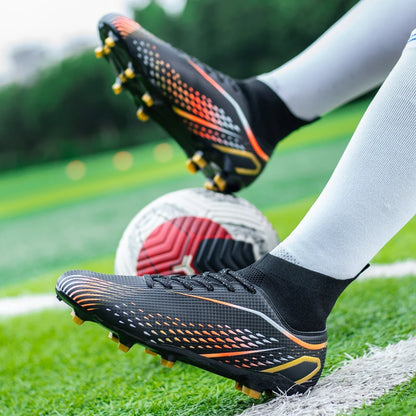Men Football Boots Professional Outdoor Unisex Soccer Shoes Soccer Training Turf Futsal Match Grass Cleats Non-slip Breathable