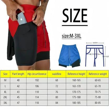 Unisex 2026 Dragon Ball Anime Men's Shorts Sportswear Quick Dry Gym Pants Double-layer 2 in 1 Shorts Y2k Summer New Streetwear