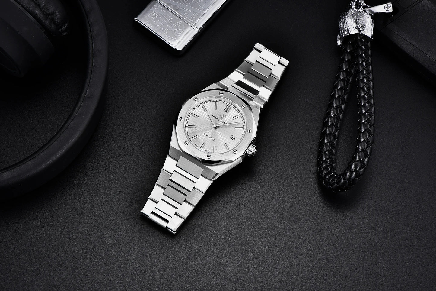 PAGANI DESIGN PD1673 Miyota 8215 Men's Fashion Watch 40MM Sport Automatic Mechanical Stainless Steel 100M Waterproof Watch