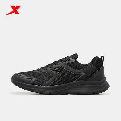 Xtep Sports Shoes Men's Mesh Breathable Running Shoes Winter Marathon Black White Men's Sports Shoes Sneakers Man 879119110110