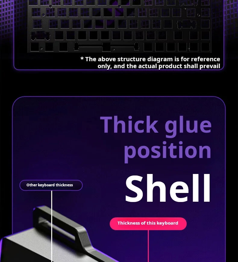 AULA WIN60 HE kabelgebundene Magnetachsen-Tastatur RT Custom mechanische Tastatur für E-Sports-Games mit 8K Polling-Rate