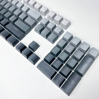 130 Keys Gradient Lucky Red RGB Backlit Shine Through Keycaps OEM Profile Double Shot PBT Keycaps for MX Switches Gamer Keyboard