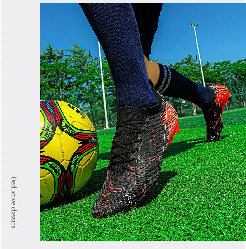 Chaussures de football pour homme en gros, crampons, baskets antidérapantes, chaussures d'entraînement de football, qualité supérieure FG, livraison directe, unisexe, adulte
