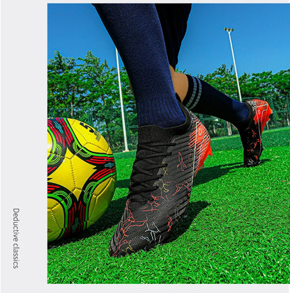 Chaussures de football pour homme en gros, crampons, baskets antidérapantes, chaussures d'entraînement de football, qualité supérieure FG, livraison directe, unisexe, adulte
