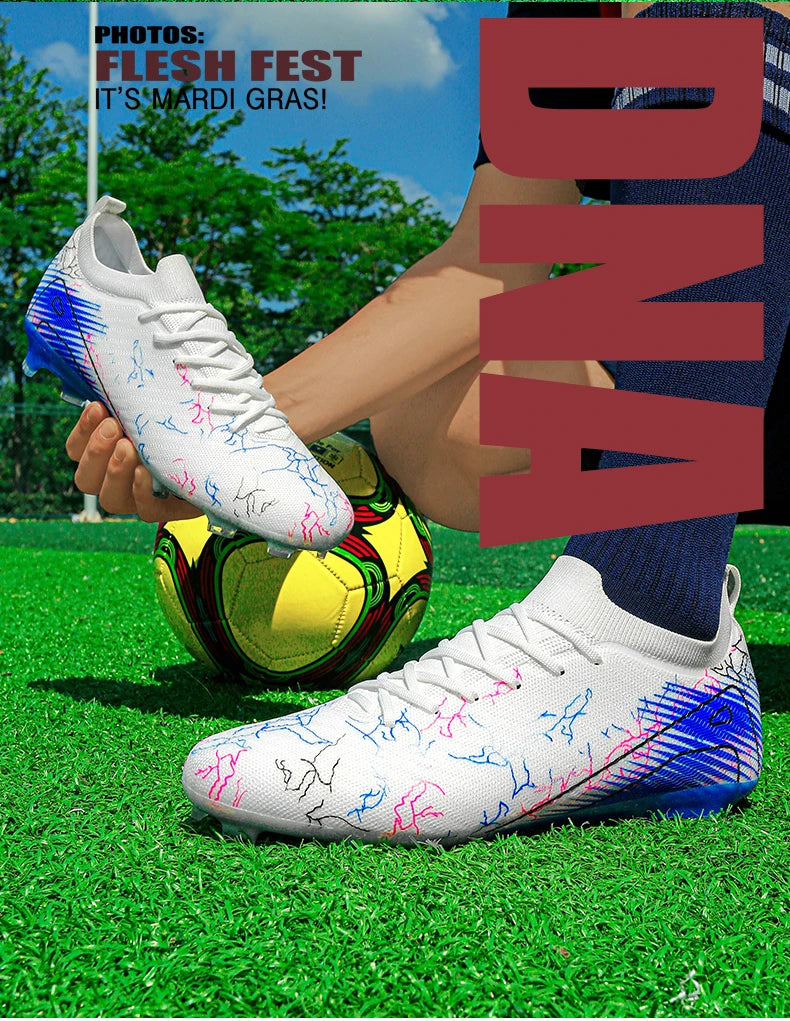 Chaussures de football pour homme en gros, crampons, baskets antidérapantes, chaussures d'entraînement de football, qualité supérieure FG, livraison directe, unisexe, adulte