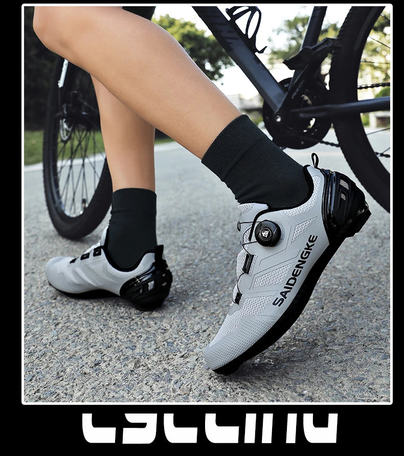 Unisex nieuwe fietsschoenen, professioneel, lichtgewicht, luxe, origineel, racefiets, rubber, MTB, racefiets, modieuze fiets, straat, sport