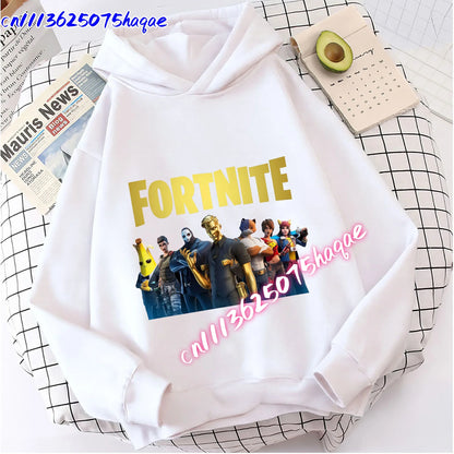 New Fortnites Kids Sweatshirts Cartoon Game Character Printed Hoodie Autumn Casuals Children Tops Winter Baby Boys Clothing