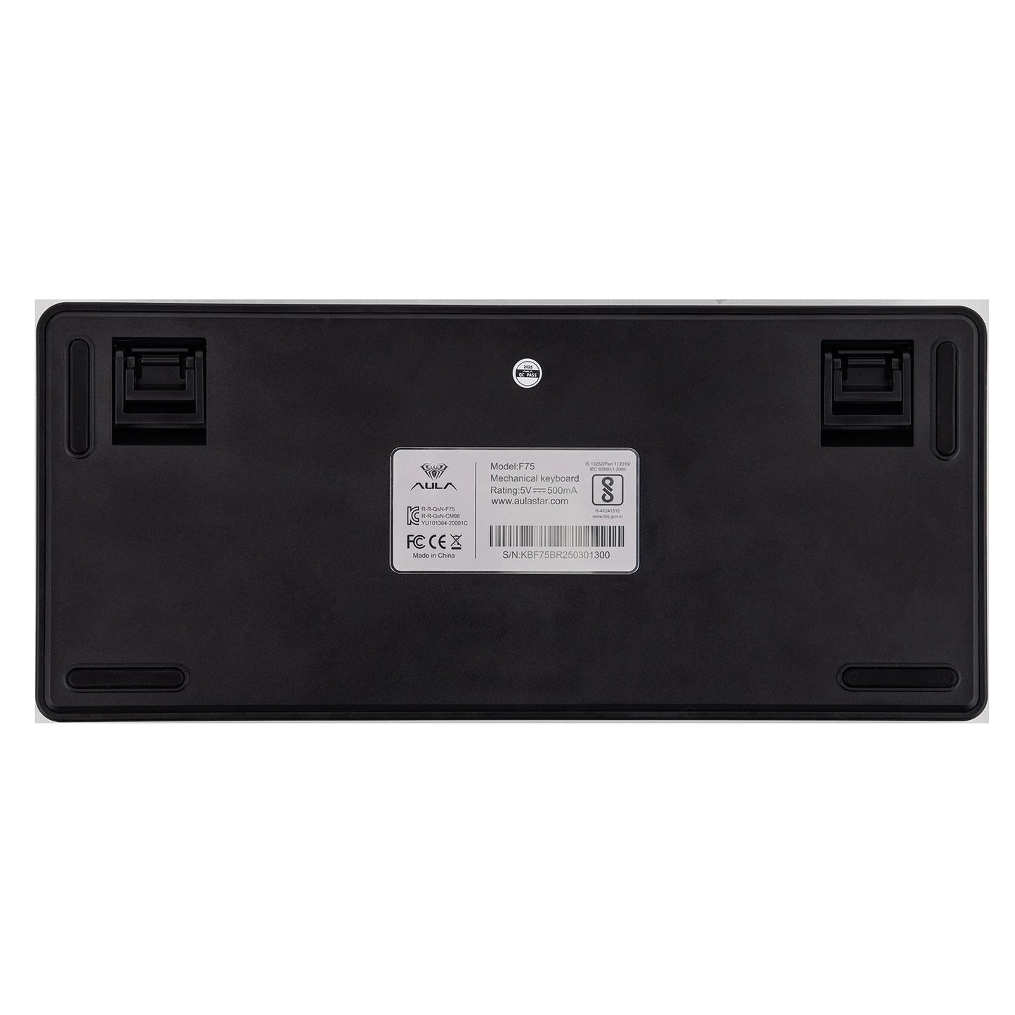 Tastiera meccanica EPOMAKER x AULA F75 solo cablata 75% layout ANSI US con gasket, hot-swap e manopola per Mac/WIN/Android