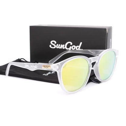 SUNGOD MIRAS Modré zrcadlové sluneční brýle Pánské brýle s polarizovanými skly Retro módní čtvercové pánské sluneční brýle Sport SO1: s krabičkou