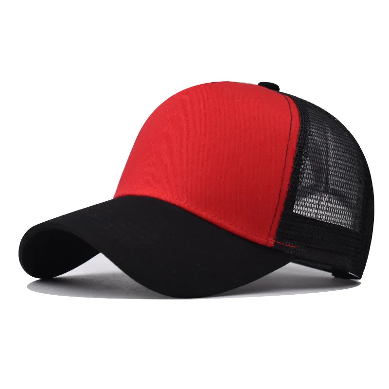 Baseballkasket til voksne Netkasket Lavt buet skygge Hat Unisex Sommerhat Åndbar hat med skygge Forår/efterår-kasket Hiphop-kasket med tæt pasform