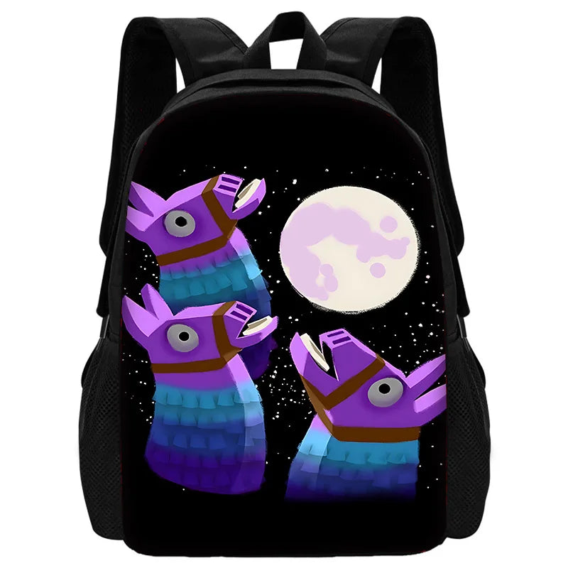 Mochilas Infantis Populares FortniteS para Rapazes e Raparigas, Presente de Aniversário para Estudantes, Mochilas Escolares Unissexo para Crianças, Mochila de Campismo Resistente