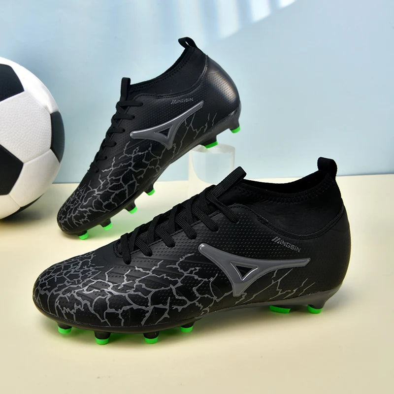 Chaussures de football pour hommes, crampons pour gazon naturel, chaussures de football unisexe, crampons longs « Society Spikes » FG, chaussures de football professionnelles, Chuteira