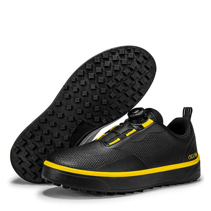 Paar Golfschuhe für Herren, weiß, wasserdicht, mit drehbarer Schnalle, Fitness, ohne Spikes, rutschfest, Golf, Golfer, Training, Golf-Sneaker, Damen