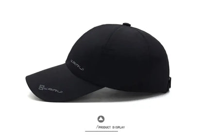 Solid Sports Baseball Cap, Sun Protection Quick Drying Snap Buckle Soft Top Casual Outdoor Dad Hat For Adults