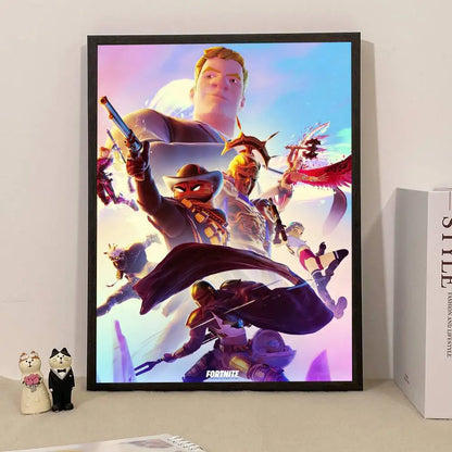 Game F-Fortnite Überraschungsposter als Wohndekoration, Wandbild für Arbeitszimmer und Wohnzimmer