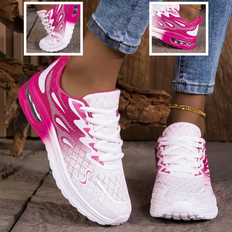 YRZL Women Sneakers Shoes Breathable Lightweight Running Shoes Non Slip Wear Resistant Comfortable Women's  Walking Shoes