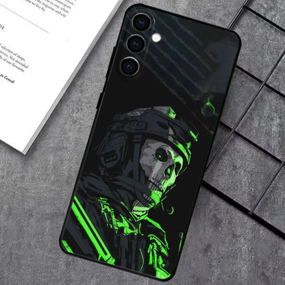 COD Call Of Duty G-Ghost Phone Case For Samsung Galaxy A73,A72,A71,A70,A53,A52,A51,Soft Silicone Black Cover