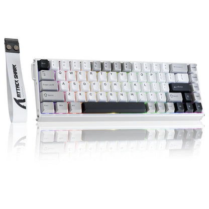 ATTACK SHARK X68MAX HE Tastiera in alluminio Rapid Trigger con switch magnetici 60% cablata 8KHz con precisione RT di 0.005mm