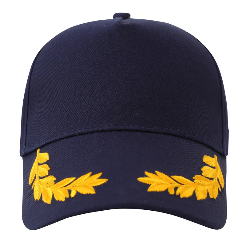 Customized logo printed men's baseball cap casual cap wheat ear men's solid color snap cap sports cap women's baseball cap