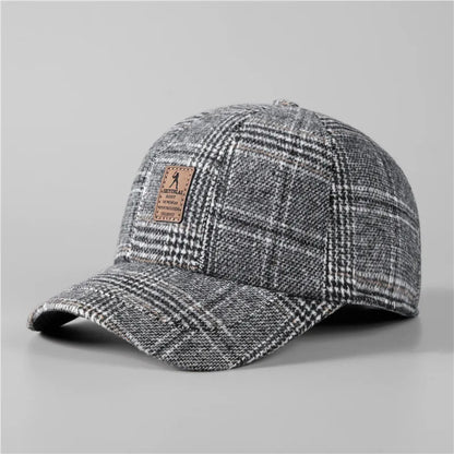 Warme Winter-Baseballkappe mit Ohrenklappen für Herren, dicke Herbstkappe als Geschenk