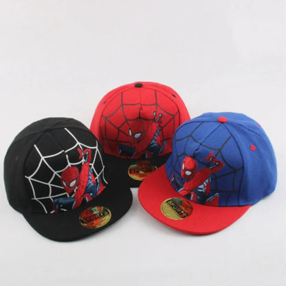HotAnime Cartoon Spiderman Hats for Kids Toddler Baseball Cap Spring Snapback Hip Hop Adjustable Caps
