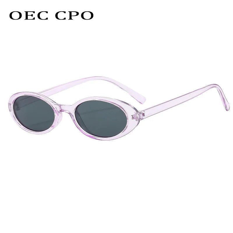 Malé oválné sluneční brýle pro ženy a muže, trendy, vintage, hip hop, kočičí oči, dámské, leopardí, černé, punkové, UV400, Oculos