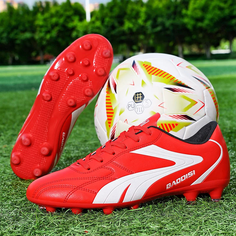 Chaussures de football professionnelles pour hommes – Baskets de football pour adultes – Futsal en salle – Ultralégères – Antidérapantes – Résistantes à l’usure – Bottes de sport