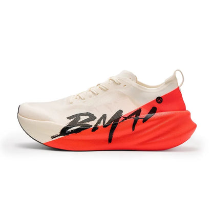 Chaussures de course à pied BMAI 42 km Marathon pour homme et femme – Baskets de luxe à semelle en carbone pour femme – Baskets amortissantes – Chaussures de sport respirantes pour homme