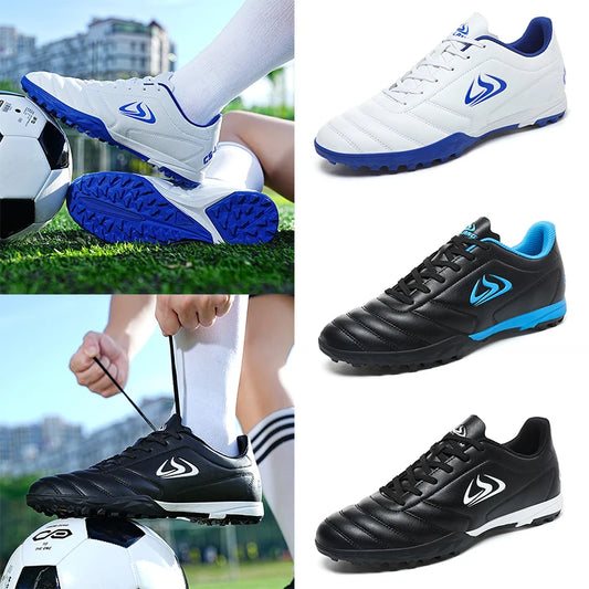 Zapatillas deportivas unisex de talla grande para entrenamiento y juego, para adultos, interior, exterior y césped, jóvenes y estudiantes, calzado de fútbol 39-45#