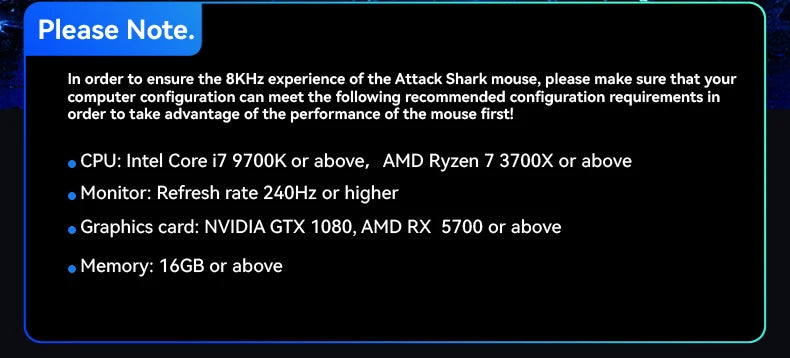 Mouse da gaming wireless Attack Shark R2 PAW3950 8K in lega di magnesio, leggero, Bluetooth tri-mode per gaming/ufficio