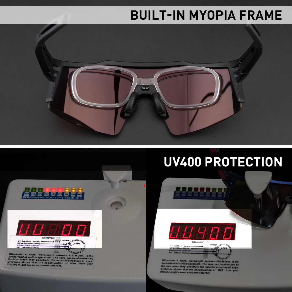 Kapvoe cyklistické sluneční brýle, polarizované cyklistické brýle, MTB, UV400, horské, pánské/dámské, brýle pro outdoorové sporty