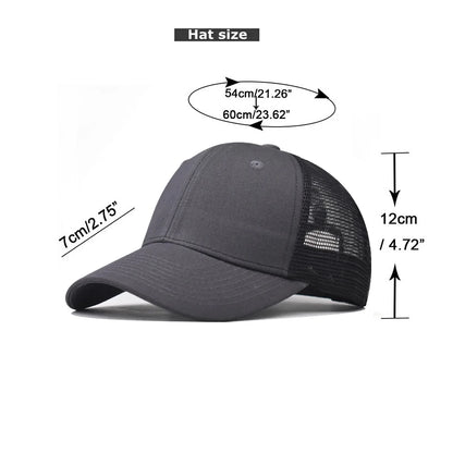 Baseballkasket til voksne Netkasket Lavt buet skygge Hat Unisex Sommerhat Åndbar hat med skygge Forår/efterår-kasket Hiphop-kasket med tæt pasform