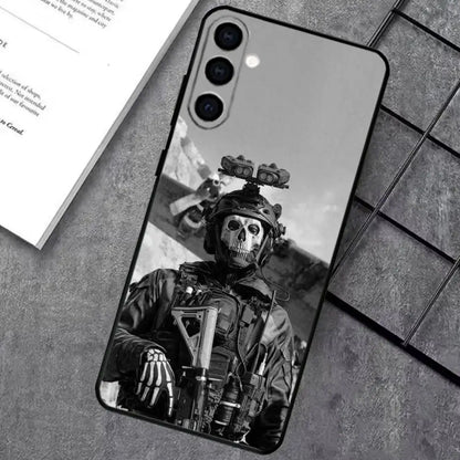 COD Call Of Duty G-Ghost Phone Case For Samsung Galaxy A73,A72,A71,A70,A53,A52,A51,Soft Silicone Black Cover
