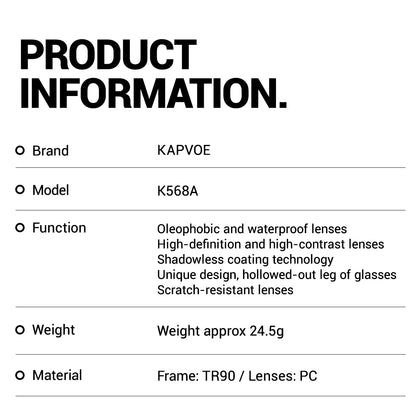 Kapvoe Turistické sluneční brýle Módní sluneční brýle pro muže na kempování Fotochromatické cyklistické brýle Brýle na horská kola Rybářské brýle Sportovní brýle
