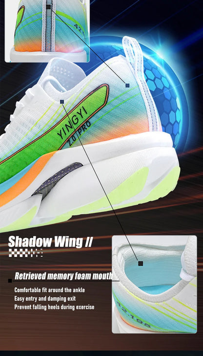 2025 IRUNSVAN SHADOW WING 2.0 PRO Marathon Air Cushion Sports Running Shoes Carbon Plate Trail Running Shoes Lightweight Sneaker