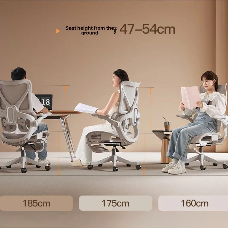 Stable Durable Ergonomic chair Floating wing waist support Computer chair Office chair Back chair Household e-sports chair