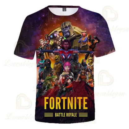 Fortnite Men and Women Victory Children's Wear Battle Royale 3d Swearshirt Boys Girls Clothes Tops Kids T-shirt Hero Teen Tops