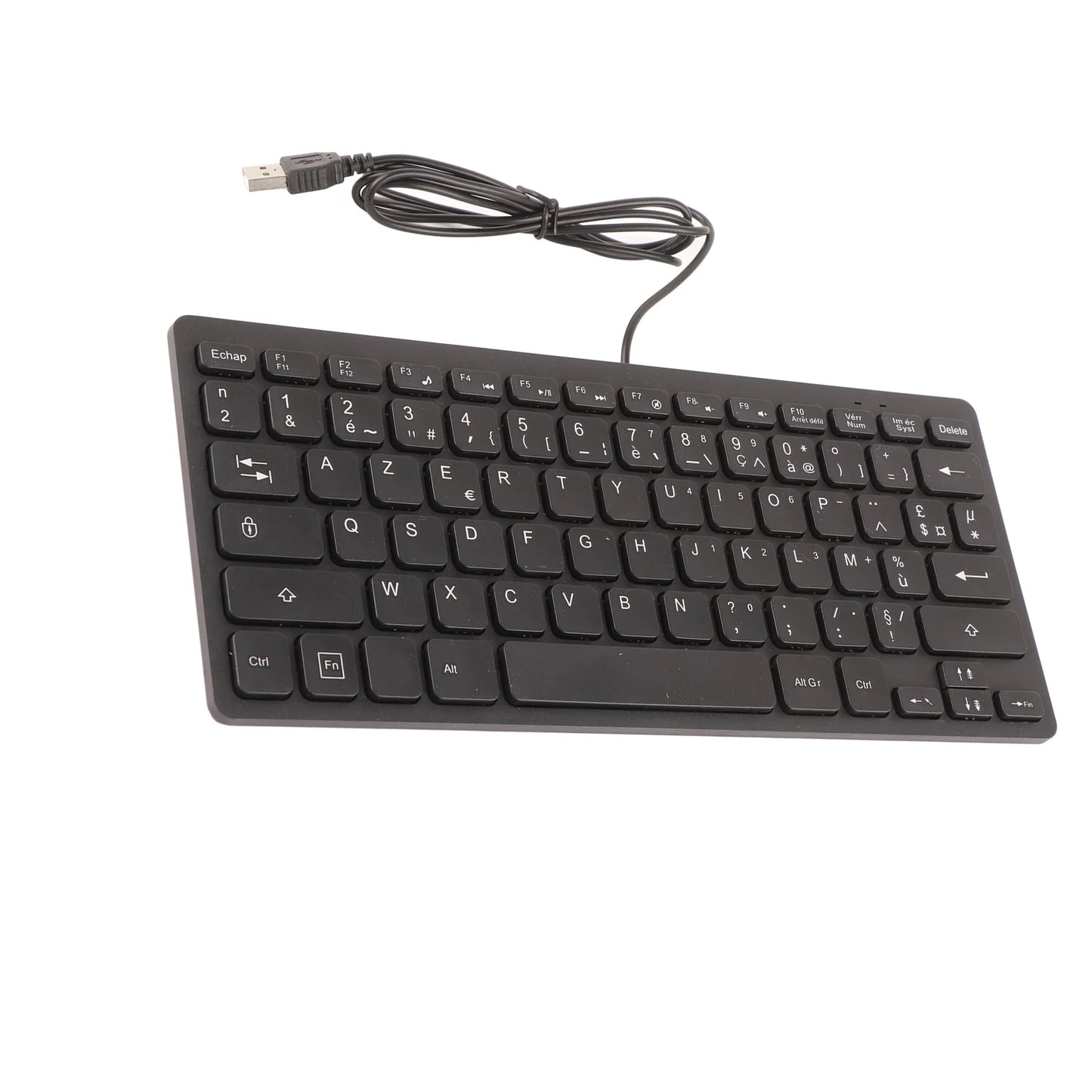 Tastiera meccanica cablata USB 78 tasti russo francese tedesco, design ergonomico, ultrafine, mini e resistente, per PC e laptop