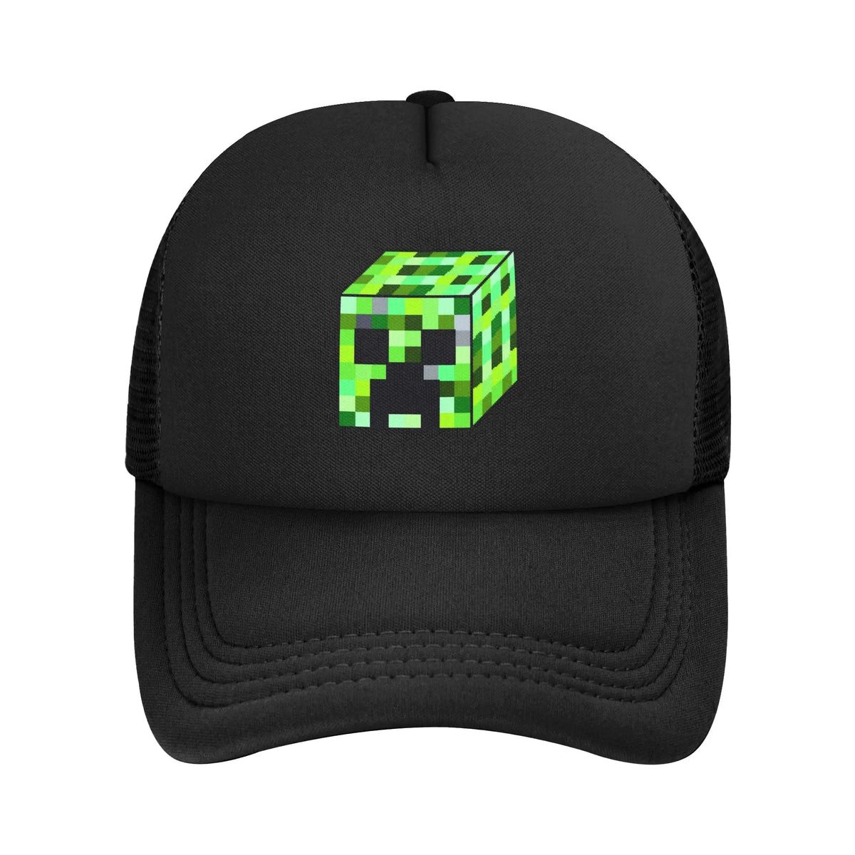 krępy poszukiwacz przygód odkrywa potwora Creepersa za sobą Czapka z daszkiem Czapki przeciwsłoneczne Czapki z regulowanym zapięciem typu snapback Czapka baseballowa z siateczką