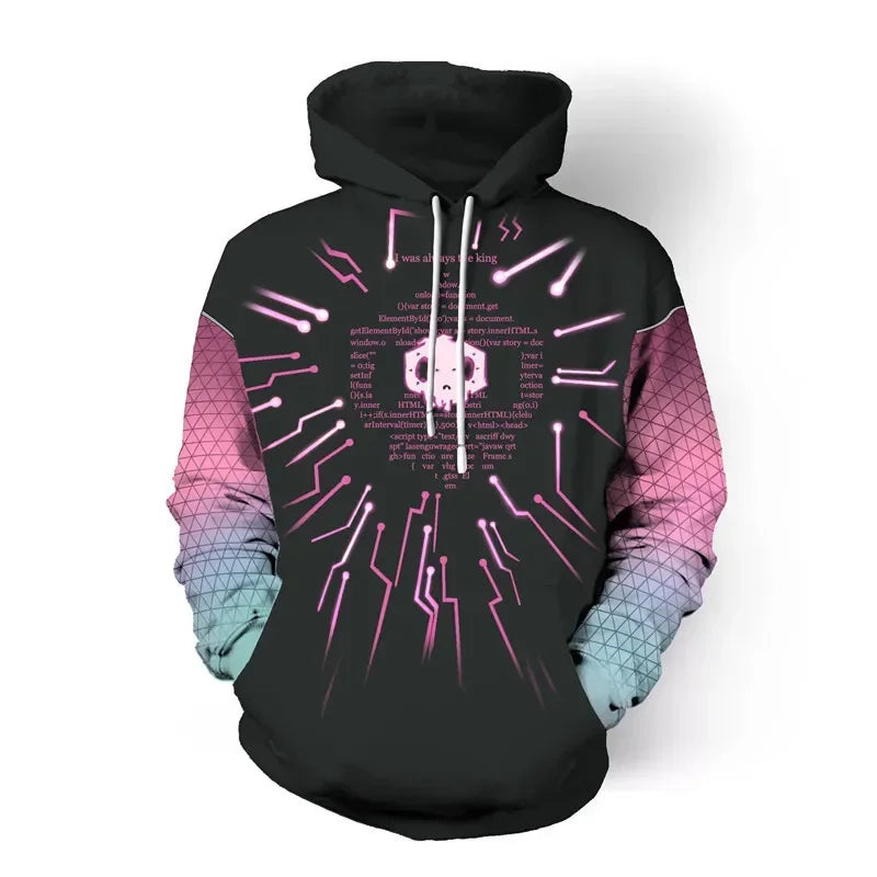 Animepelihuppari, 3D-painatus, Overwatches DVA DJ -cosplay-asu, naisten, miesten ja pariskuntien hupullinen takki, yläosa, vaate