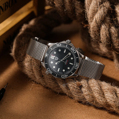 Watchdives 42mm Seafarer Grade 2 Titanium NTTD Dive Watch WD007Q V2 VH31 Sweep Second Quartz Movement Luminous Sapphire Watches