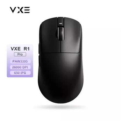 VXE Dragonfly R1 Pro MAX 2.4G Wireless Gaming Mouse PAW3395 26000DPI 3-mode Connection with Low Latency Wired Gaming Mouse