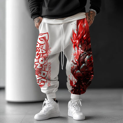 2026 Anime Saiyan Dragon Ball Summer Outdoor Sweatpants Harajuku Trendy Men Women Street Loose Casual Fashion Sports Cuff Pants