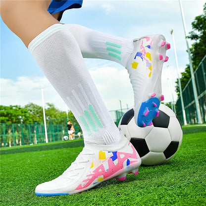 Chaussures de football professionnelles pour hommes, chaussures de foot pour adultes, crampons de football de club, chaussures d'entraînement ultralégères, baskets de football d'extérieur