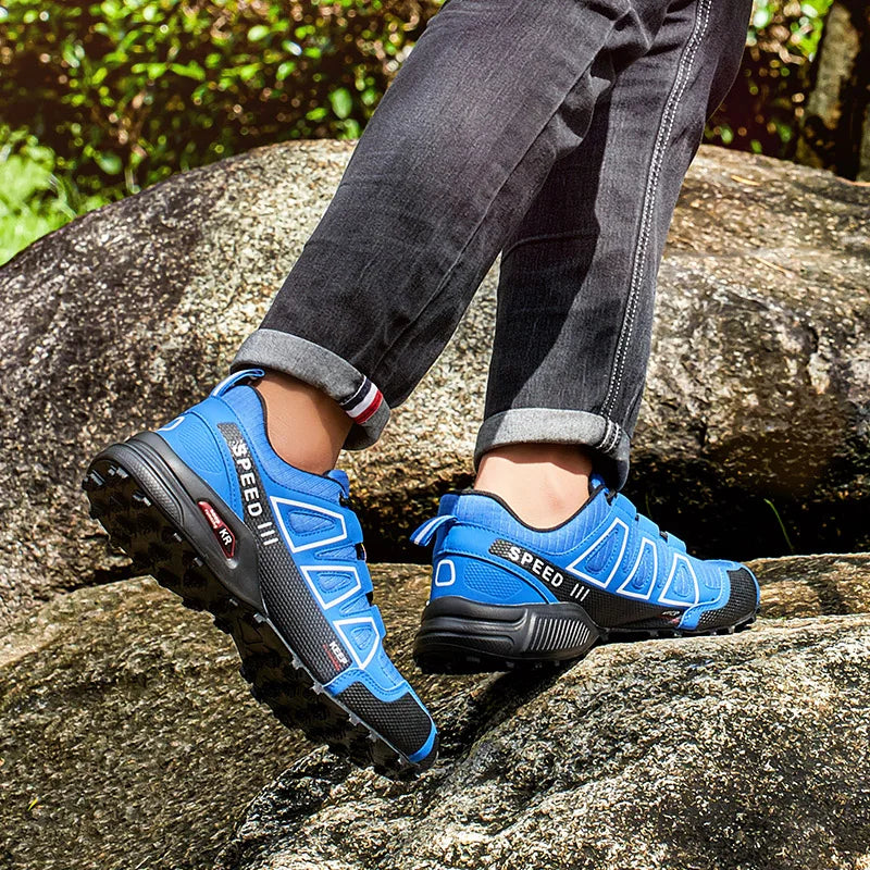 Chaussures de randonnée pour homme, imperméables, à lacets, pour le plein air ; chaussures de sport ; chaussures de vélo décontractées pour femme ; chaussures d'entraînement tactiques antidérapantes pour le terrain