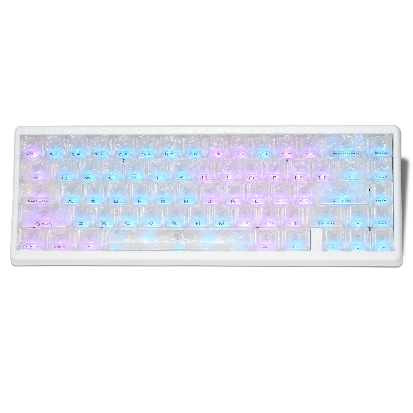 XVX M67 JadeStone mechanische Tastatur mit IMD-Tech-Tastenkappen, Hot-Swap-fähig, Gasket-Mount, Tri-Mode, individuell anpassbares RGB, kabellose Tastatur 65%