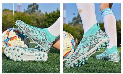 Chaussures de football pour homme, respirantes, d'entraînement, crampons, sport, plein air, TF, futsal, match, gazon synthétique, gazon naturel, drop shipping