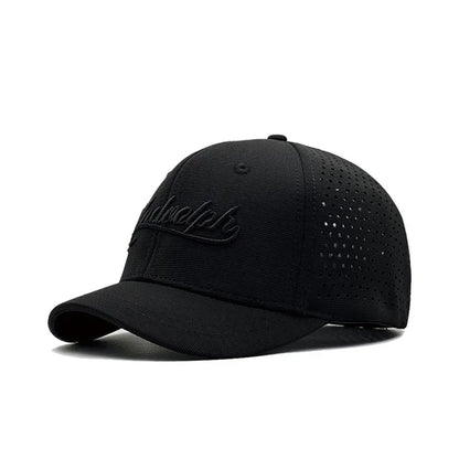 Czapka baseballowa dla mężczyzn z dużym daszkiem, z tyłu zamknięta, z krótkim daszkiem 5 cm, czapki z siateczki dopasowane do głowy, elastyczne czapki z całkowicie zamkniętym tyłem, rozmiary 56–60 cm, 61–65 cm
