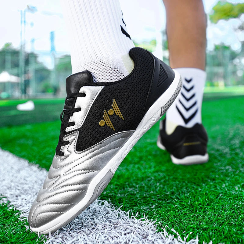 Chaussures de football pour homme neuves de haute qualité, à tige haute, pour gazon naturel et futsal, antidérapantes, pour matchs en salle et en extérieur, best-sellers des sports de plein air