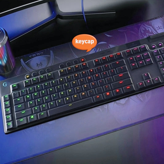 G915 913 TKL G815 G813 Textured Anti Slip Transparent Backlit Keycap, Suitable for Logitech Mechanical Keyboard